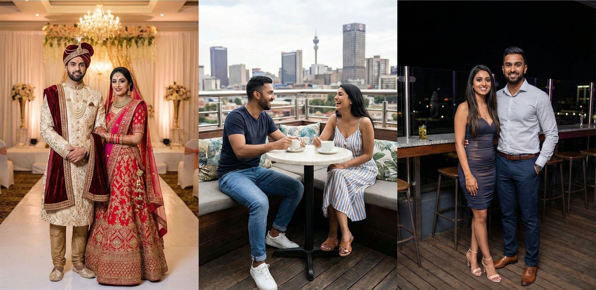 Happy Indian couple celebrating love